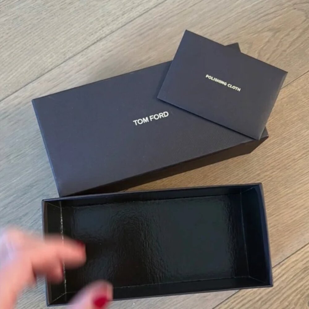 Tom Ford Black eyewear box and Polishing Cloth Set